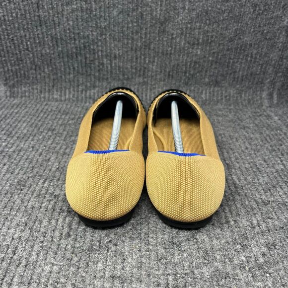 Rothy’s The Loafer Round Toe Flats Camel Black Cap Toe Women’s Size 11.5 - Picture 4 of 8